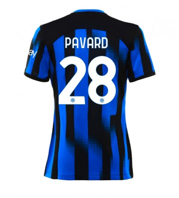 Inter Milan Benjamin Pavard #28 Primera Equipación Mujer 2023-24 Manga Corta